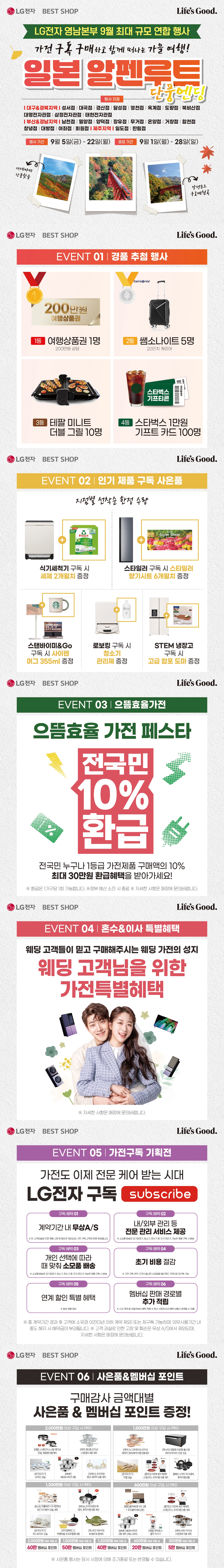LG전자 영남본부 9월 최대 규모 연합 행사
